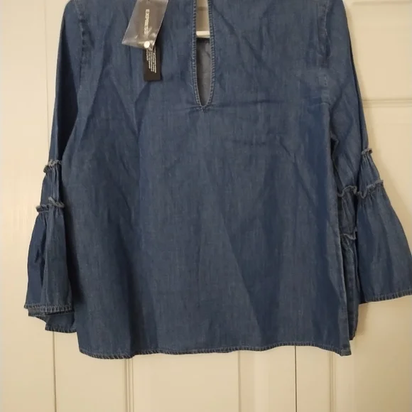 Girls denim top - Picture 2 of 3